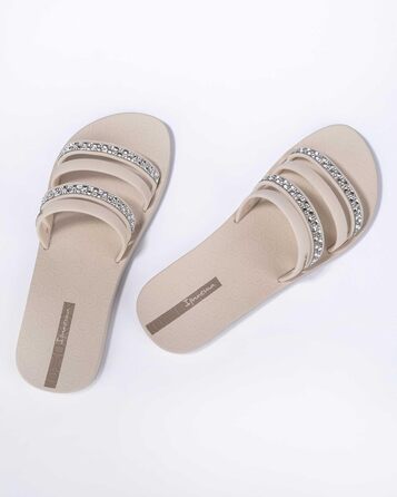 Сандалі шльопанці Ipanema Chic Slide Beige (38 EU) – жіночі шльопанці для пляжу та басейну
