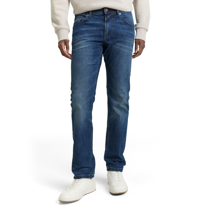 Джинси чоловічі TOM TAILOR Aedan Straight Stretch 36W/32L Mid Stone Wash Denim