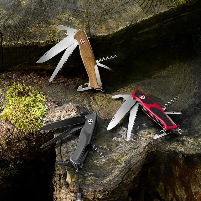 Мультитул Victorinox Ranger 55 - Швейцарський ніж, 10 функцій, з фіксатором леза та викруткою