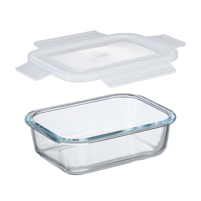Relaxdays Glass Containers with Lids Set