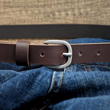 Чоловічий шкіряний ремінь Ashford Ridge 25 мм, коричневий, 125 см