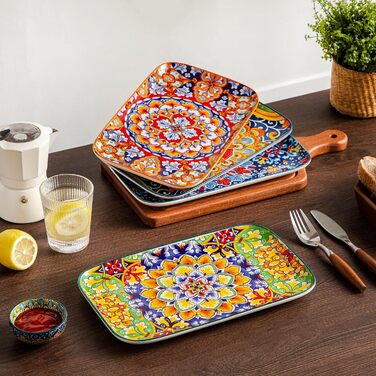 Набір сервіровочних тарілок Vancasso Simi, 4 шт., 30,8 x 19 x 2,4 см