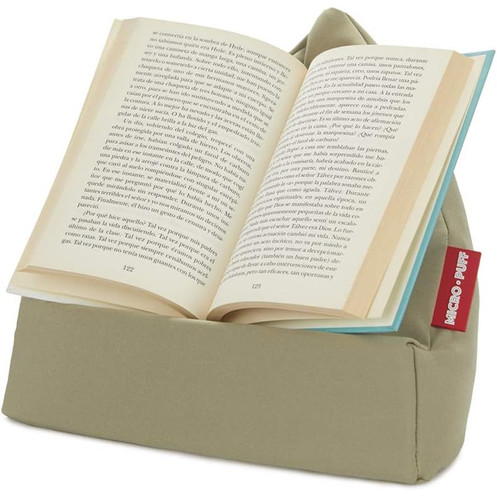 Подушка для планшета, смартфона і електронних книг Balvi Micro Puff зелена, знімний чохол, бавовна, поліестер