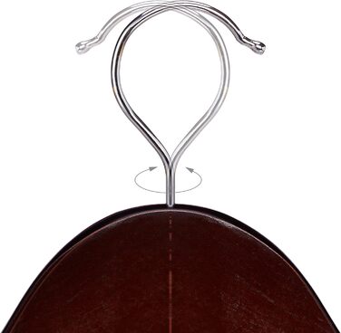 Relaxdays Вішалки з дерева Набір 30 штук