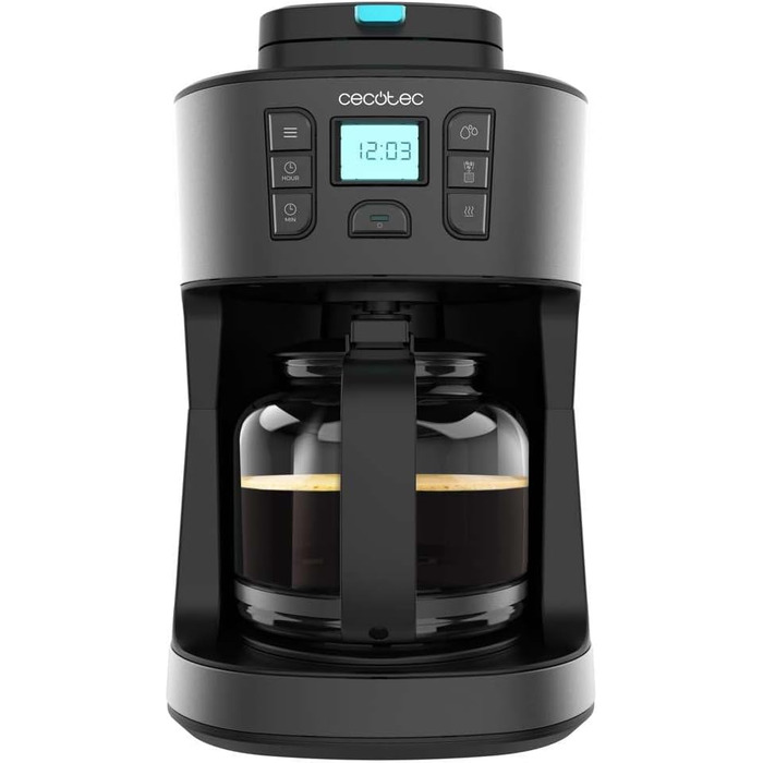 Кавоварка Cecotec Coffee 66 Smart Plus: програмована, 980W, 1,5л, сталь, LCD, ExtemAroma, AutoClean