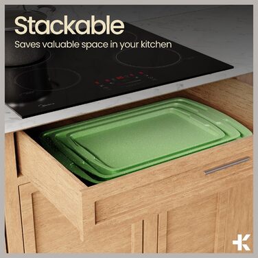 Набір форм для випічки Royal Blue (10 шт), з антипригарним покриттям, з вуглецевої сталі, стакесний, економний, придатний для миття в посудомийній машині, стійкий до бруду, без PFOA/PFOS/PTFE, термостійкий до 230°C