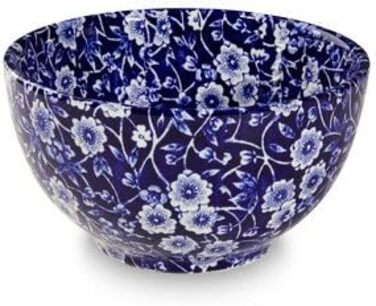 Burleigh Blue Calico Sugar Bowl 12cm
