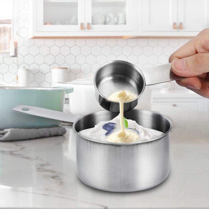 Набір мірних склянок та ложок VBOK IGFE з лінійкою, 12 шт. для випічки (рідини та сухі інгредієнти)