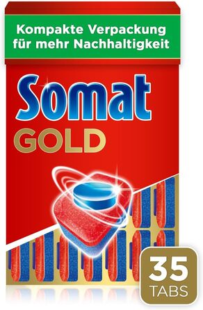 Таблетки для посудомийних машин Somat Gold, проти припаленого бруду, для низьких температур, 105 шт