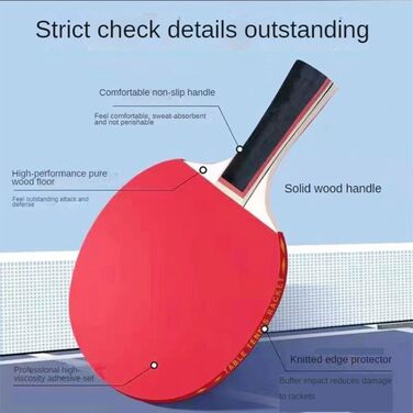 Набір для настільного тенісу преміум-класу: 2 ракетки, 3 м'ячі, стіл. Ідеально для початківців та змагань вдома