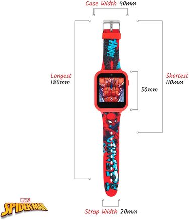 Дитячий годинник Spiderman SPD4588: цифровий дисплей, силіконовий ремінець