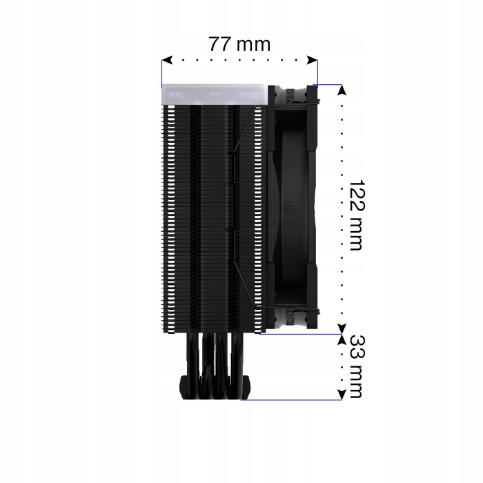 Кулер для процесора Endorfy Fera 5 Black ARGB 120мм TDP 220W