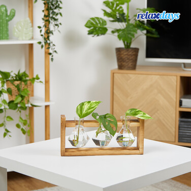 Relaxdays Reagent Tube Vase with Stand