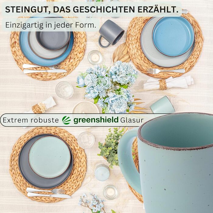 Набір керамічних мисок Sänger VALUE COLLECTION (4 шт.), 700 мл, фіолетовий, для мюслі, для 4 осіб, мийок в посудомийній машині, мікрохвильовій печі, стійкі до подряпин