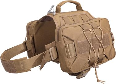 Рюкзак для собак Exceent Eite Spanker – зручний та місткий для подорожей, кемпінгу та прогулянок. Оливковий колір, розмір M, з двома бічними кишенями.