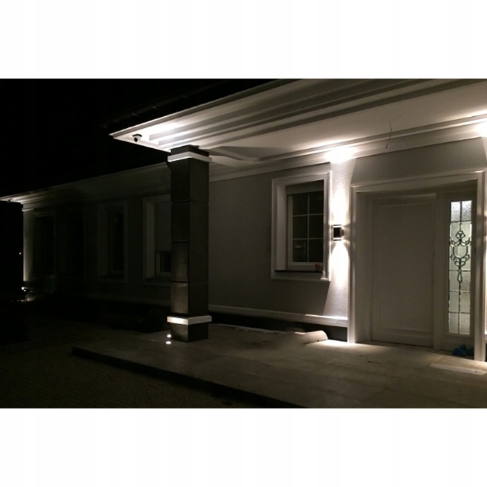 Настінний вуличний світильник KINKIET OPRAWA ELEWACYJNA 2xGU10 LED, сірий