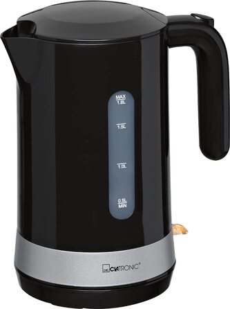 Електричний чайник Clatronic WK 3837: скляний, 1.7 л, BPA free, з підсвічуванням, для дому