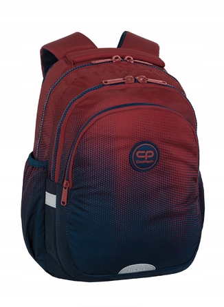 Багатовідсінковий шкільний рюкзак CoolPack, 21 л (червоний, синій)
