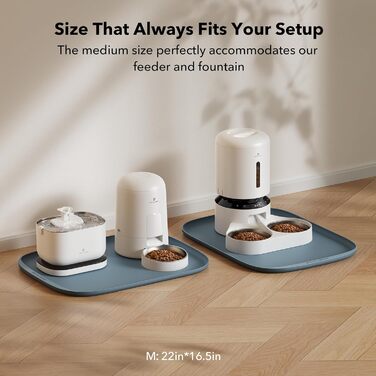 PETLIBRO Килимок для годування собак та котів, захист від пролиття, силіконовий, розмір 55.9 x 55.9 см