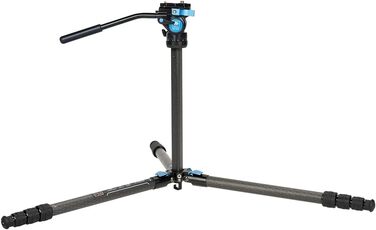 Штатив SIRUI ST-124+VA-5 з відеоголовою для панорамної зйомки, з карбонового волокна, для DSLR-камер, 4 секції, висота до 166 см, навантаження до 3 кг