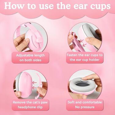 Навушники для захисту слуху для малюків Mumba (рожеві)