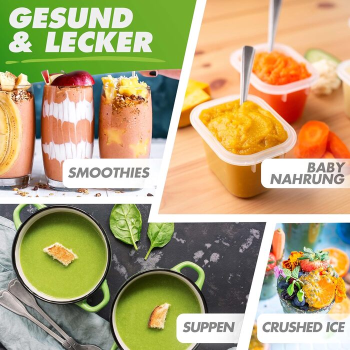 Потужний блендер NUTRI-BLENDER MAX 2000Вт, стаціонарний міксер для смузі, професійний блендер, 2 л Tritan, BPA Free, 9 швидкостей, цифровий таймер, книга рецептів