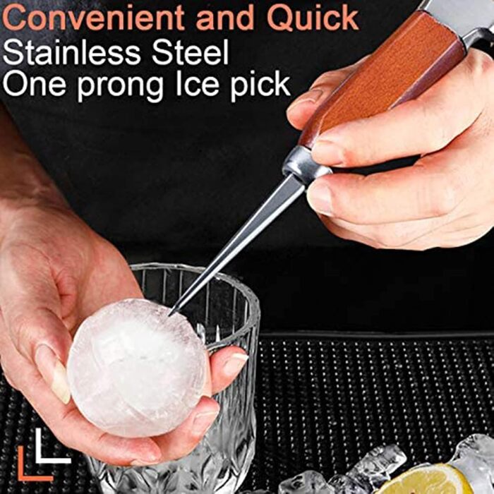 Ice Crusher, Multi-Purpose Set, easy to grip, stainless steel, whiskey, ice cubes, bartender, bar accessories