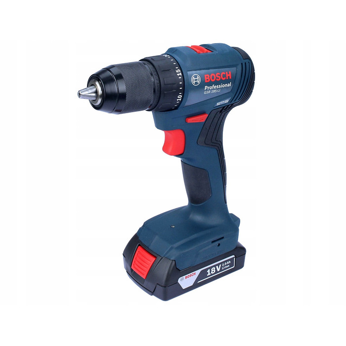 Дриль-шурупокрут Bosch GSR 185-Li, 2 x 2,0 Аг, у кейсі