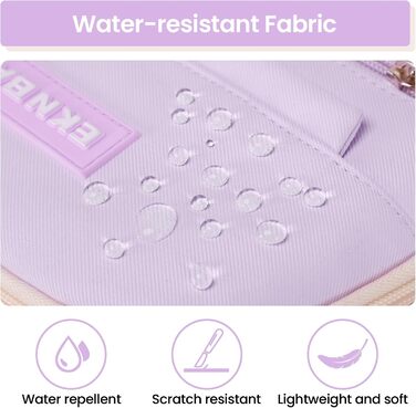 Шкільний рюкзак для дівчаток Tanou: велика місткість, нейлон, для 3-7 класів, Kawaii стиль, фіолетовий