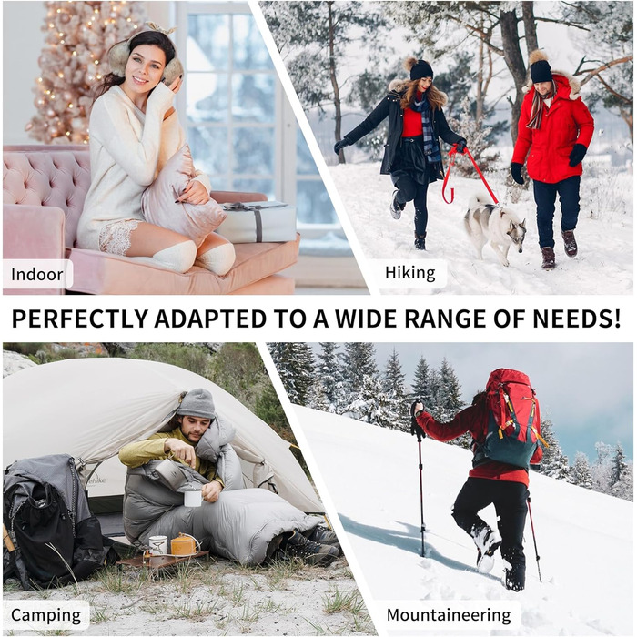 Спальний мішок Naturehike 4 сезони, чорний, для кемпінгу та подорожей