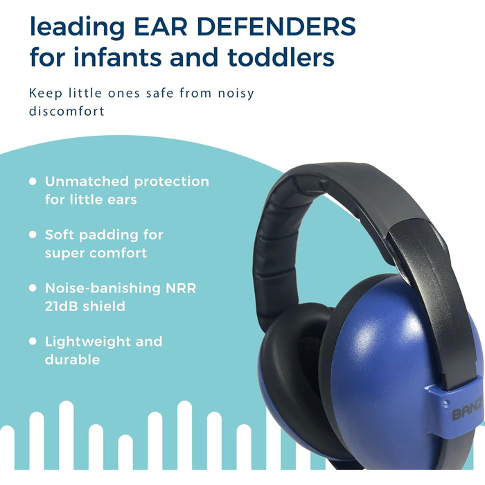 Banz Bubzee Захисні навушники для дітей (Морська блакить)