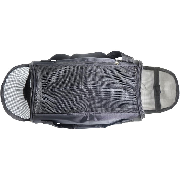 Транспортна сумка для тварин, схвалена авіаперевізниками, для середніх та малих котів, цуценят, кошенят, собак/котів, чорна сумка для подорожей з тваринами (розмір M)