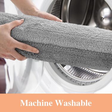 Килимок для ванної кімнати Wyewye з мікрофібри, супер вбираючий, сірий, 40 x 60 см