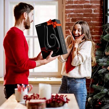 NUTRIUPS Wine Decanter, Red Wine Decanter, 1.2L Lead-Free Crystal Wine Decanter, Red Wine Decanter, Decanter, Wine Aerating Decanter with Free Cleaning Brush, Wine Decanter
