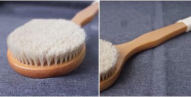 CambOs Long Handle Shower Brush for Women, Horsehair Bath Brushes, Bath and Body Brushes, Back Scrubber for Shower for Men
