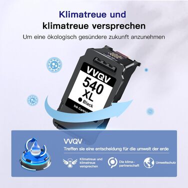 Картриджі для принтера Canon PG-540 XL чорний (Multipack), сумісні з серіями Pixma TS5150, TS5151, MG3650, MG3600, MG4200, MG3550