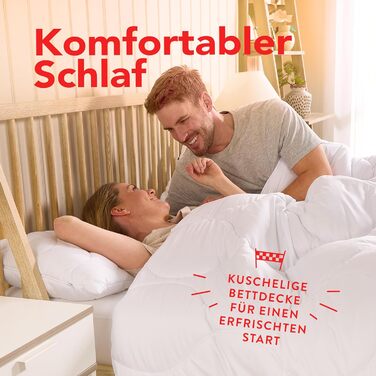 Ковдра John Cotton New Way 200x220 - інноваційна дихаюча ковдра для алергіків | Сертифікована Oeko-Test | Ідеальна для весни та осені | Тепла зимова ковдра 200x200 см