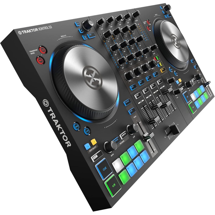 DJ контролер Native Instruments Traktor Kontrol S3 4-канальний з 16 педами та інтегрованою звуковою картою, Traktor Pro 4