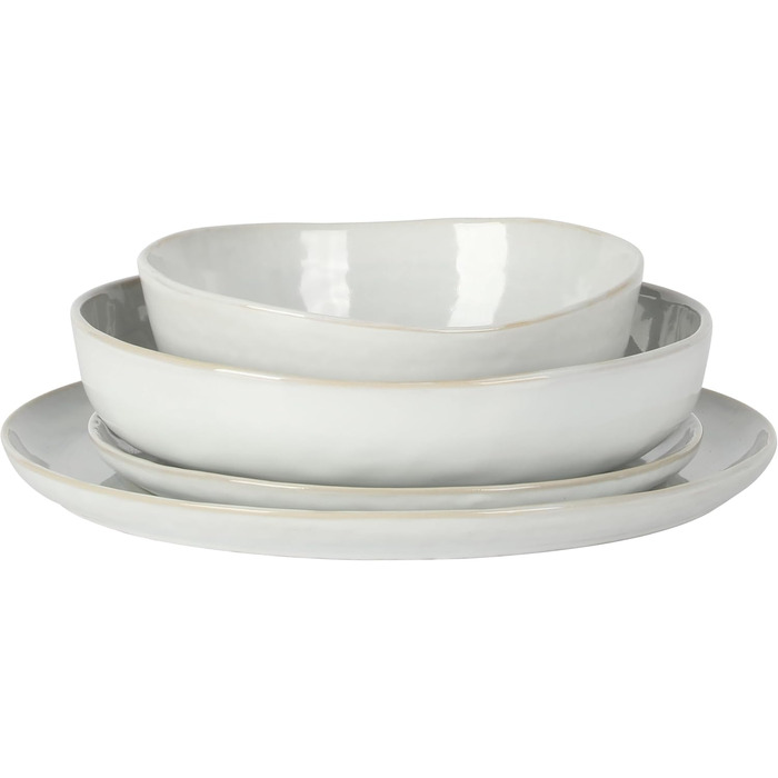 Набір посуду Gibson Elite Matisse (16 предметів) для 4 осіб, зелений (сервіз)