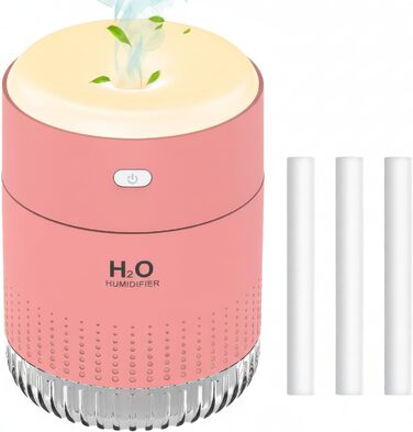 Ультразвуковий зволожувач повітря Mini AIR Humidifier з LED-підсвіткою (зелений/рожевий)