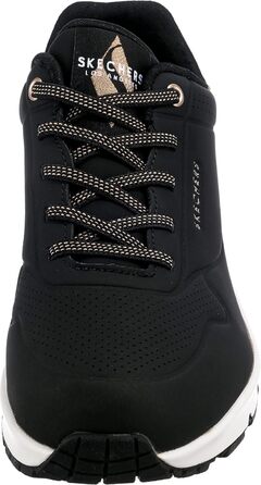 Кросівки Skechers UNO Shimmer Away для жінок, чорний колір, розмір 39 EU, матеріал Durabuck