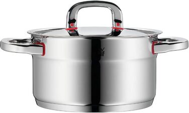 Каструля WMF Premium One з однією ручкою 16,5 см з кришкою, 1,5 л, з внутрішньою шкалою, з нержавіючої сталі Cromargan, з отвором для пари, для індукційних плит