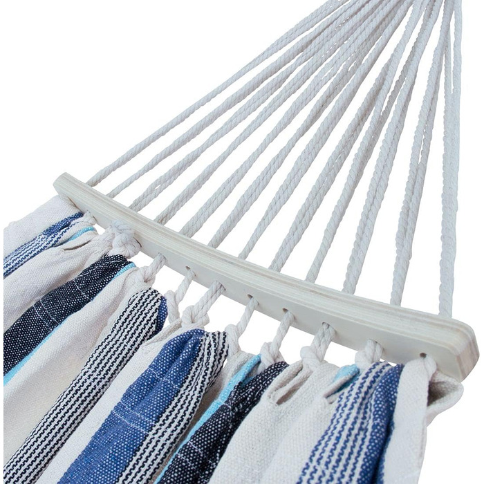 Гамак yourGEAR Bali XL з подушкою, 240x120 см, до 240 кг, бавовняний, з кріпленням (Аква)