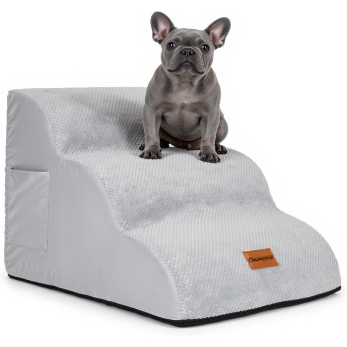 Східці для собак Pawesome: 3 сходинки, 40 см, для маленьких собак та котів, миються