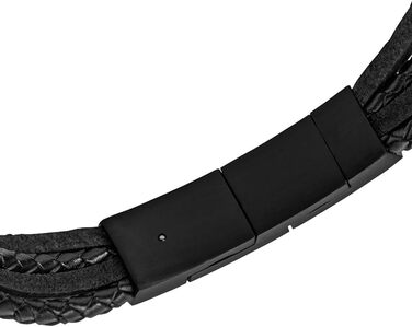 Годинник Fossil Vintage Casual чоловічий шкіряний або з нержавіючої сталі з застібкою-карабіном, класичною застібкою або розкладним браслетом, колір онікс