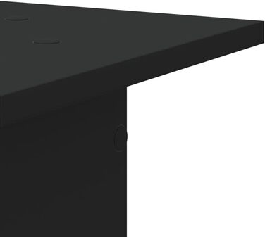 Підставка для колонок vidaXL, 2 шт., 30x30x40 см, чорний ДСП, для Hi-Fi, домашнього кінотеатру, покращення звуку