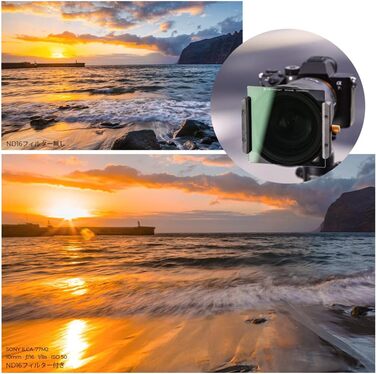 Набір фільтрів K&F Concept Nano-X: квадратний фільтр, адаптерні кільця (8 шт.), ND16