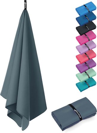 Рушник з мікрофібри Fit-Flip - компактний та легкий, швидковисихаючий - для подорожей, спорту, пляжу - великий, 50x30 см - 1 шт.