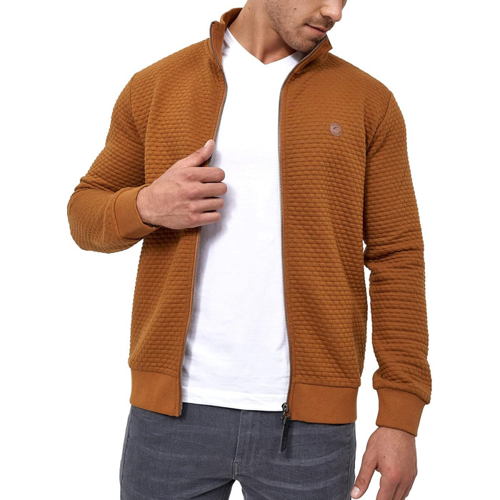 Чоловіча спортивна куртка Indicode з коміром-стійкою | Кардиган чоловічий, светр чоловічий | Матеріал: гума