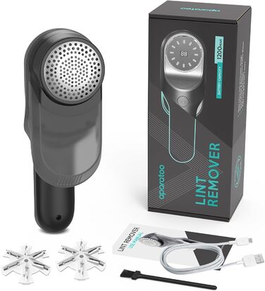 Електрична машинка для видалення катишків, портативна USB, з LED-дисплеєм, 2 швидкості, для одягу, килимів, светрів, диванів